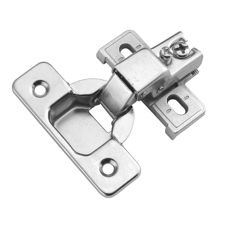 Hinge Concealed 1/2 Inch Overlay Face Frame Self-Close Polished Nickel Finish