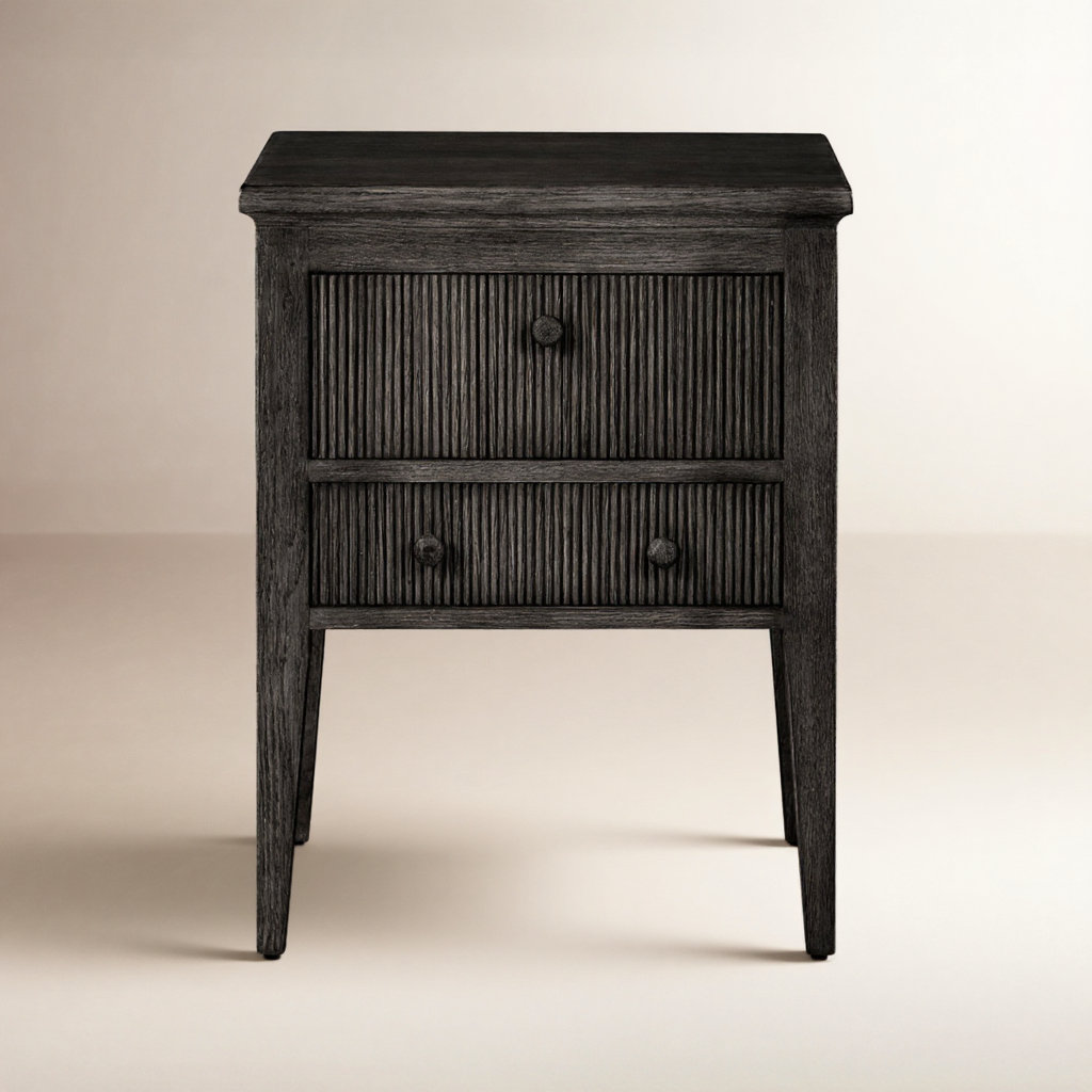 Bush Nightstand, Distressed Black