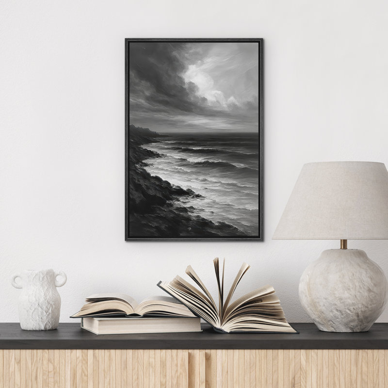 Reproduction d'art sur toile encadrée pour la nature, H 36 po x l 24 po, Noir