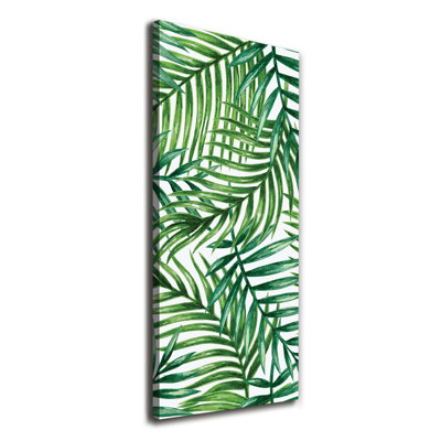 Leaves of palm 1 Piece Wrapped Canvas Wall Art