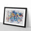 Multi Coloured Autumn Leaves - Picture Frame Painting Print-56733999-56733998