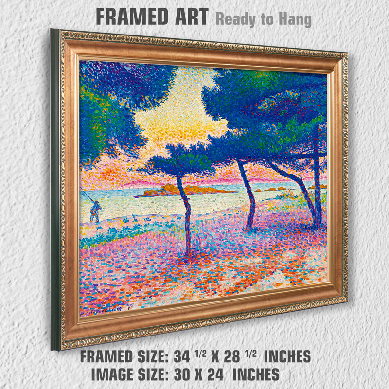 La Plage de Saint-Clair, 1896 The World Classic Art Reproductions, Giclee Canvas Prints Wall Art for Home Decor