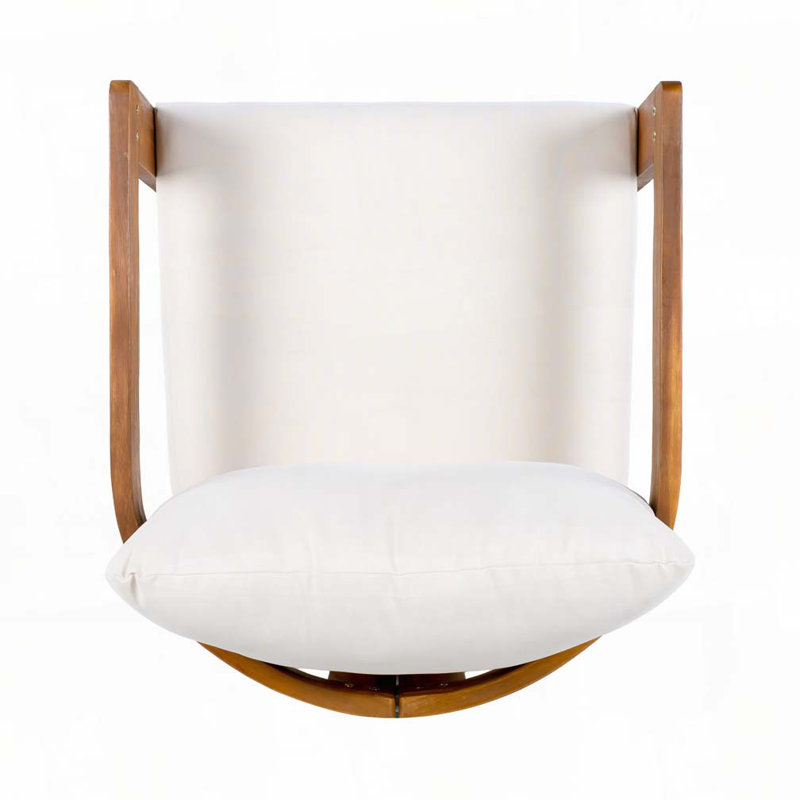 Fauteuil club d'extérieur en bois d'acacia
