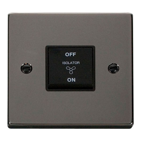 Fan Isolation Point Symple Stuff Black Nickel 10A 3 Pole Fan Isolation Switch | Wayfair.co.uk