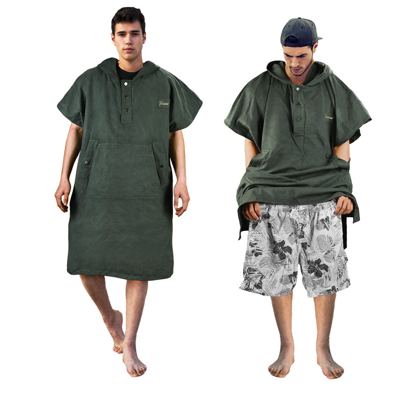 Tirrinia BR Ultra Light Ribbed Beach Towel, Green