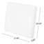  Ensemble de 2 coussins de fauteuil club, coussins de dossier et de siège, tissu hydrofuge, blanc-1434405622