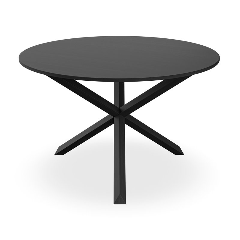 Darcus 6 - Person Dining Set, Black/Black/Green