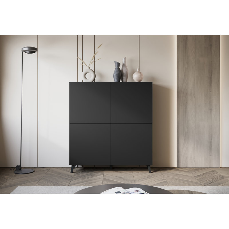 Highboard Accent Chest, Black