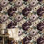 Papier peint floral vert-2077317165