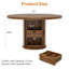 Table de salle à manger de 47 po 47 po-1818450503
