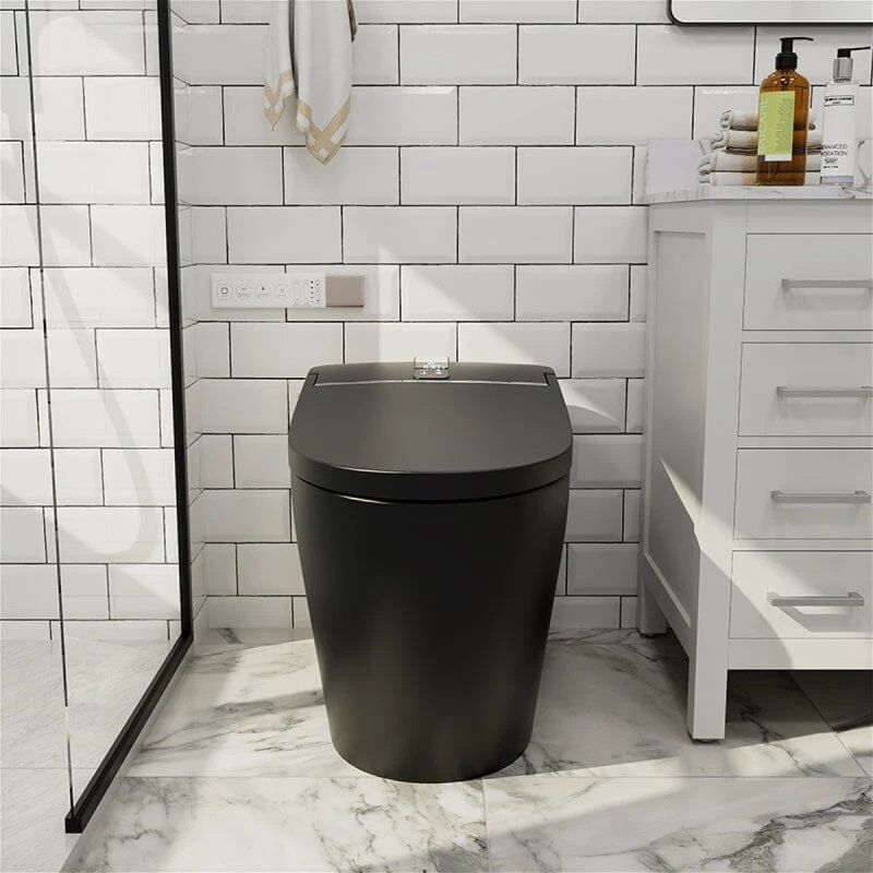 Smart Toilet with Auto Open Lid, Auto Flush & Bidet, Tankless Instant Heating, Wireless Remote Control, Modern Design for Luxury Bathrooms