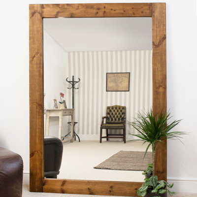Stamford Wood Flat Wall Mirror