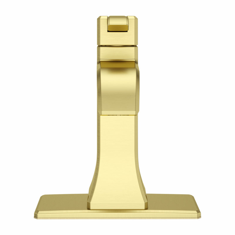 Park Avenue Single Hole Bathroom Faucet with Drain Assembly, Brushed Gold
