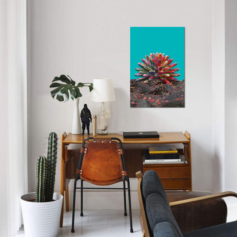 Corail par Danny Ivan - estampe numérique sur toile tendue avec châssis, H 60 po x l 40po x P 1,5 po, Toile tendue