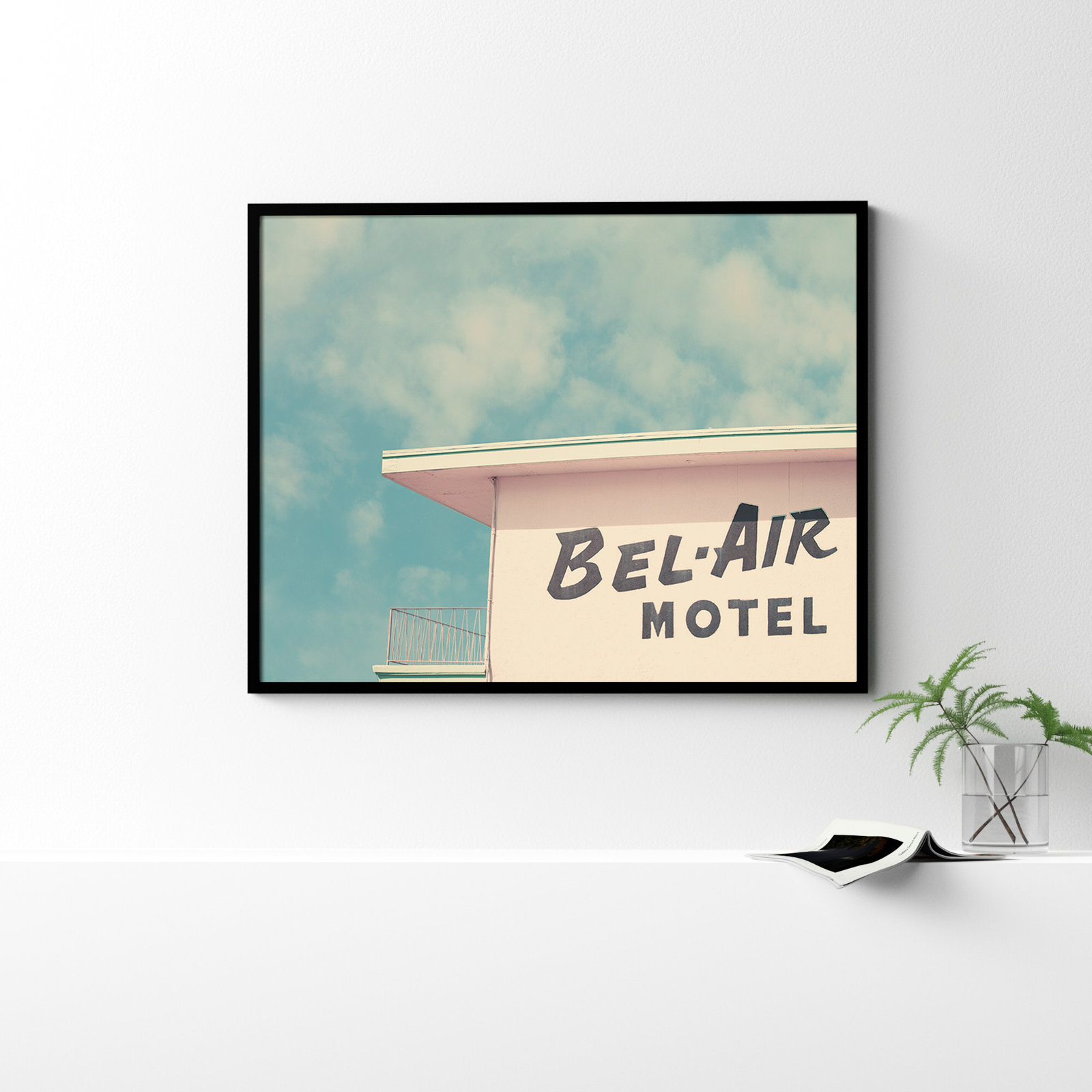 BelAir by Robert Cadloff, Black, 34.25" H x 43.25" W x 0.88" D