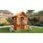 Shirley Wooden Kids Playhouse with Flowerpot Holders & Windows
