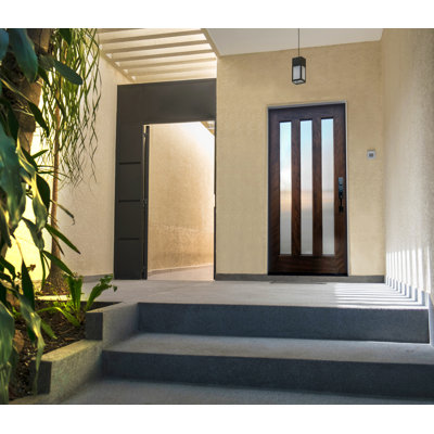 37.75'' x 81.5'' Glass Wood Front Entry Doors