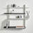  Adjustable Metal Floating Shelf Unit, Designer Industrial Wall Mounted Display Rack-1415329748-1416697986