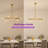 Ether 8-Light Modern Linear Metal and Glass Sputnik Chandelier