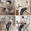 Modern Dining Chairs Set, Ergonomic Back with Soft Padded Armrests, 360° Swivel Thickened Breathable Seat, Sturdy Metal Legs, Easy Assembly-1696785048-1696877348