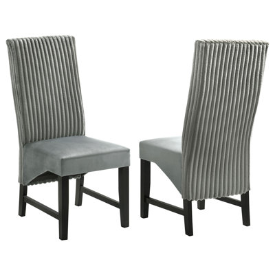 Gisel Upholstered Dining Side Chair Grey
