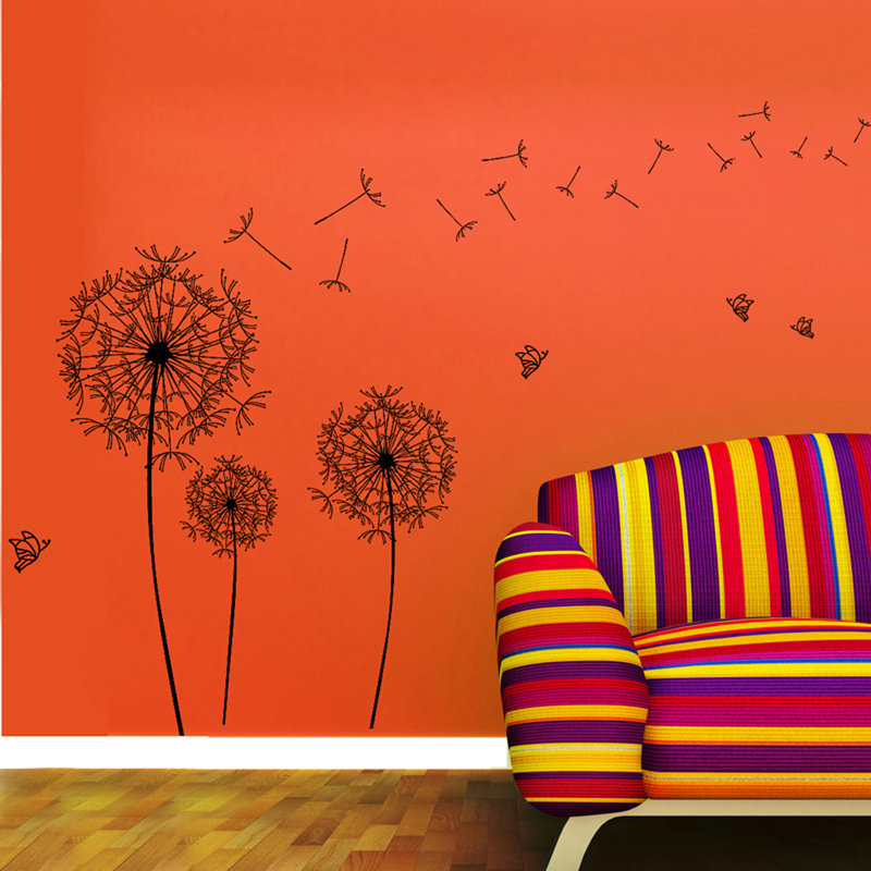 Plants & Flowers Non-Wall Damaging Wall Decal, Single