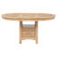 Table de salle à manger à rallonge l 42,65 po non affectée, brun