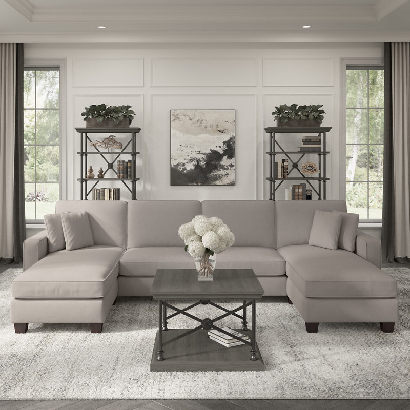 Canapé et méridienne symétriques Alitza, Beige