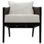 Skylar Solid Wood Dark Brown Accent Chair
