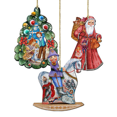5.5'' Wood Holiday Shaped Ornament