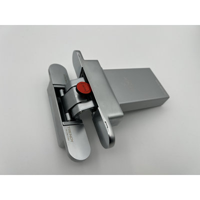 Concealed Hydraulic Hinges Silver 2 Pcs