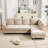 95" Upholstered L Shaped Sofa Modern Sectional-926521336