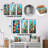 Cactus Blue And Bronze Brush - Cactus Metal Wall Decor Set Of 3-103227750