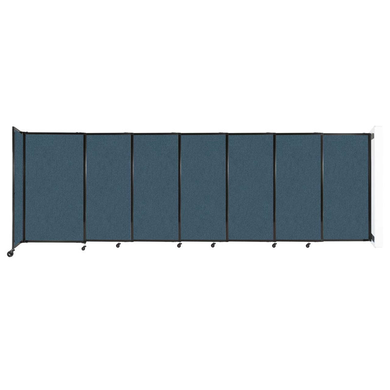 Cloison coulissante 5 pi, Caraïbes, 60" H x 186" W x 1" D