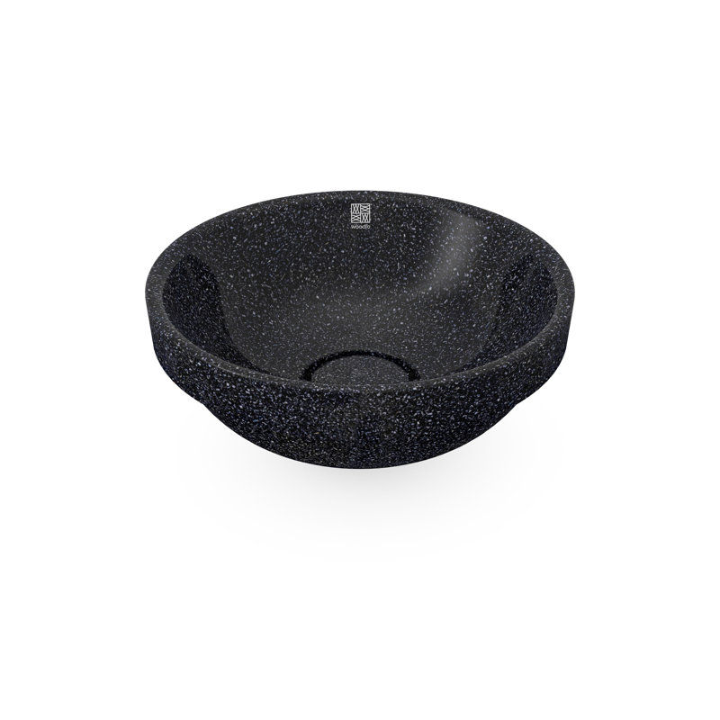 Lavabo de salle de bain encastré Soft40, Charbon