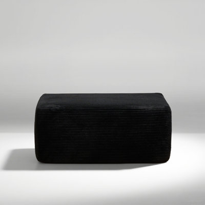 37.01'' Wide Fluffy Ottoman, Plush Accent Pouf, For Modern Interior Design