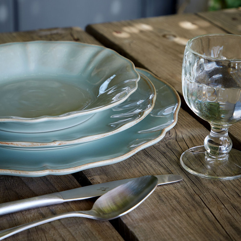 Alentejo Fine Stoneware Salad/Dessert Plate, Turquoise