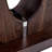 Modern Minimalist Walnut Dark Brown Texture Sticker-Patterned MDF Rectangular Coffee Table.