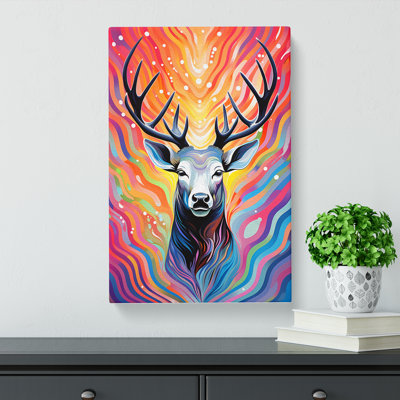 Stag Op - Wrapped Canvas