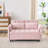 52" Modern Velvet Sofa Bed - 3-In-1 Convertible with Pillows & Side Pockets-1961656626