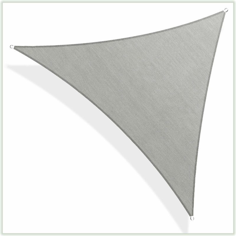 Toile d'ombrage en tissu Colourtree Triangle Sun, Gris, 20 pi x 20 pi x 20 pi