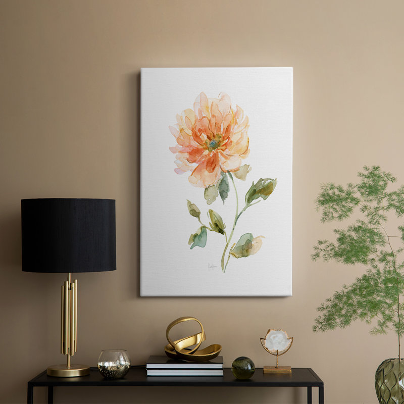 Bright Botanical III - Cavas enveloppés de galerie, H 18 po x l 12 po