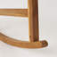 Chaises berçantes d'extérieur en bois d'acacia