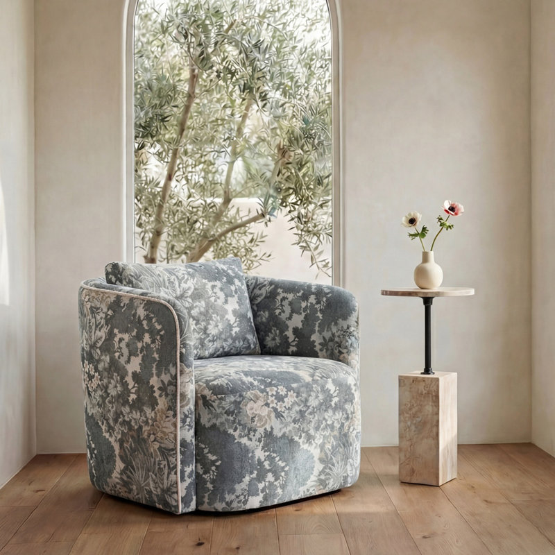 Caro Stone End Table, Beige