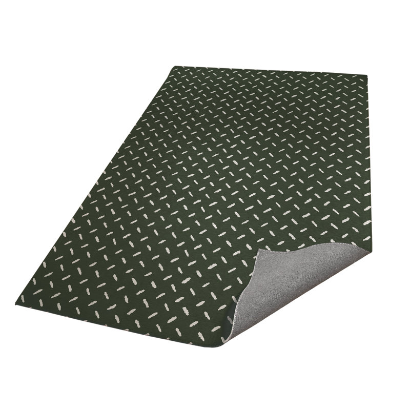 Kat Kids Play Mat, Chimichurri/Green, Rectangle 4' x 6'