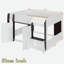 Lit mezzanine moderne avec maisonnette et rangement-1369250520