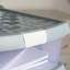 Wham Clip 5x 13.2L Square Plastic Storage Boxes with Secure Clip Lock Lids. L:39.5 x W:39.5 x H:12cm Clear/Green Milieu/Stone-107097829