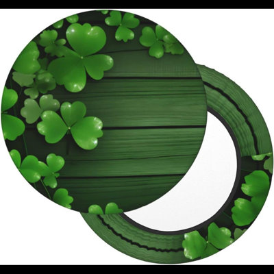 Housse pour tabouret de bar Patrick's Day Sparkle Clovers Shamrocks