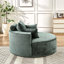 Canapé-lit simple en éponge en polyester de 55 pi, sans assemblage requis, fauteuil-lit moderne moelleux pour le salon, la chambre à coucher, le salon et la salle de projection (pas une chaise pivotante)