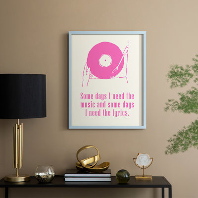«Sweet Melody II», reproduction encadrée - bois massif